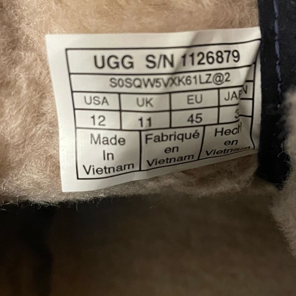USED UGG Men Blue Maksim Chukka Casual Suede  Fur Shoes Boots main image 12